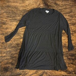 Mud Pie Charcoal Long Sleeve Dress